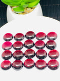 Garnet Cabochon 11 mm size • Pack of 4 Pcs  • Garnet Cabs  • AAA Quality • Garnet Round Cabs • Garnet Loose Stone