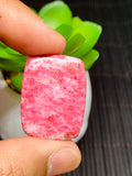 Thulite Cabochon • Code A55- A60 • AAA Quality • Natural Thulite Cabs • Thulite Pendant