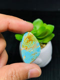 Kingman Turquoise Cabochon • Code A9- A16 • AAA Quality • Natural Turquoise Cabs • Kingman Turquoise Pendant