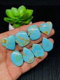 Kingman Turquoise Cabochon • Code A17- A24 • AAA Quality • Natural Turquoise Cabs • Kingman Turquoise Pendant