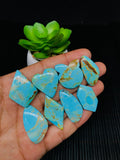 Kingman Turquoise Cabochon • Code A33- A40 • AAA Quality • Natural Turquoise Cabs • Kingman Turquoise Pendant