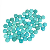 8MM Turquoise Natural Turquoise Cabs- Quality AAA- gemstone cabs Pack of 2 pc 100% natural turquoise- Turquoise Round Cabochon, origin Chile