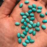 Turquoise Cabs 5X7MM size Quality AAA 100% Natural Turquoise Gemstone cabs Pack of 4 Pc- Turquoise Origin Chile-