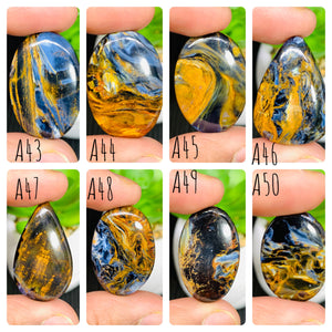 Pietersite Cabochon • Code A43- A50 • AAA Quality •  Natural Pietersite Cabs • Pietersite Cabochon • Pietersite Pendant