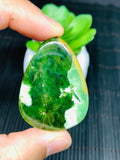 Chrome Chalcedony Cabochon • Code A39- A41 • AAA Quality • Natural Chrome Chalcedony Cabs • Chalcedony pendant