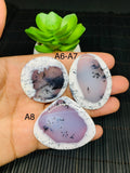 Dendritic Opal Cabochon • Code A6- A8 • AAA Quality • Natural Dendritic Opal Cabs • Opal pendant• Dendritic Opal Pendant • Origin Turkey