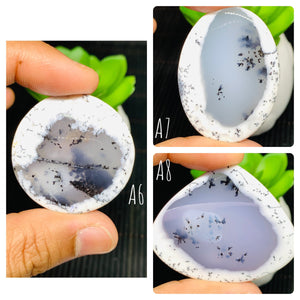 Dendritic Opal Cabochon • Code A6- A8 • AAA Quality • Natural Dendritic Opal Cabs • Opal pendant• Dendritic Opal Pendant • Origin Turkey