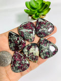 Eudialyte Cabochon • Code A37- A42  • AAA Quality • Natural Eudialyte Cabs • Eudialyte pendant