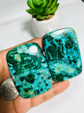 Malachite Cabochon • Code A1- A2 • Azurite Cabochon • Chrysocolla Cabochon • Natural Big Size Malachite Azurite Chrysocolla Cabs