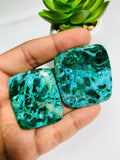 Malachite Cabochon • Code A9- A10 • Azurite Cabochon • Chrysocolla Cabochon • Natural Big Size Malachite Azurite Chrysocolla Cabs