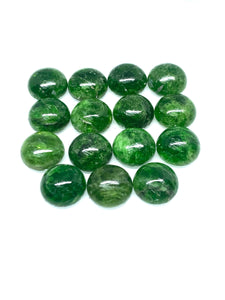 Chrome Diopside Cabochon • 10 mm Size • Pack of 1 Piece • AAA Quality • Natural Chrome Diopside Cabs • Diopside Stone •