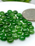 Chrome Diopside Cabochon • 6 mm Size • Pack of 2 Piece • AAA Quality • Natural Chrome Diopside Cabs • Diopside Stone •