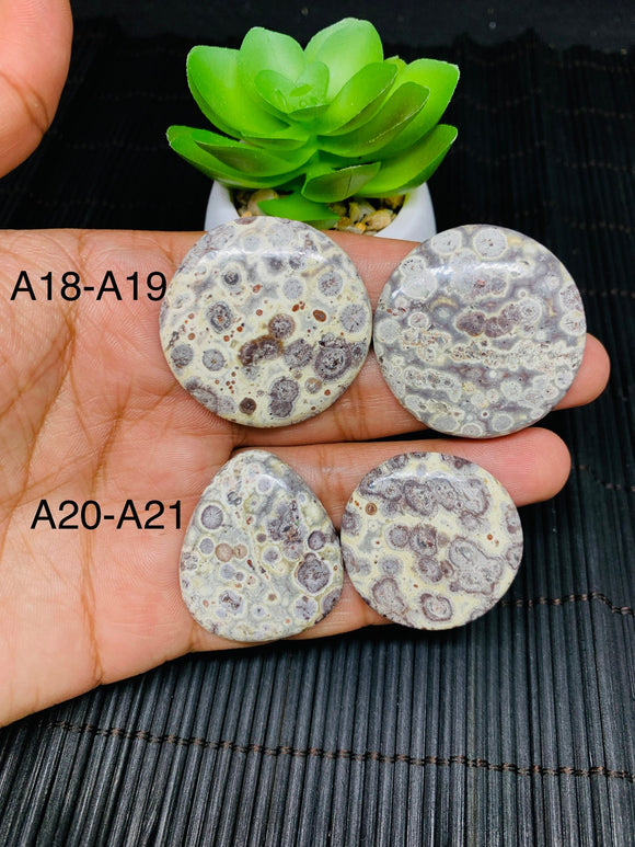 Astrolite Cabochon • Code A18- A21 • AAA Quality • Natural Astrolite Cabs • Astrolite Pendant • From Indonesia •  Perfect for Jewelry Making