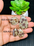 Astrolite Cabochon • Code A22- A25 • AAA Quality • Natural Astrolite Cabs • Astrolite Pendant • From Indonesia • Perfect for Jewelry Making