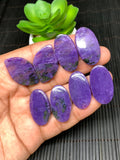 Charoite Cabochon •  Code C29- C32  • AAA Quality •  Natural Charoite Pair Cabs •  Charoite Cabochon