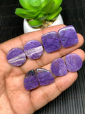Charoite Cabochon • Code C49- C52• AAA Quality • Natural Charoite Pair Cabs • Charoite Cabochon