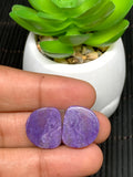 Charoite Cabochon • Code C49- C52• AAA Quality • Natural Charoite Pair Cabs • Charoite Cabochon