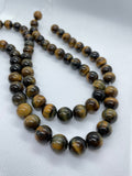 8 MM Tiger Eye  Round Beads ,Tiger Eye good Quality, Length is 16 inch