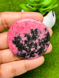 Rhodonite Cabochon • Code R3-R4 • AAA Quality • Natural Rhodonite Cabs • Rhodonite Pendant