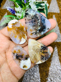 Dendritic Moss Agate Cabochon • Code D15- D18 • AAA Quality •  Natural Dendritic Moss Agate Cabs •  Moss Agate  Pendant