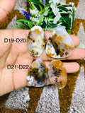 Dendritic Moss Agate Cabochon • Code D19- D22 • AAA Quality •  Natural Dendritic Moss Agate Cabs •  Moss Agate  Pendant