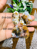 Dendritic Moss Agate Cabochon • Code D19- D22 • AAA Quality • Natural Dendritic Moss Agate Cabs • Moss Agate Pendant