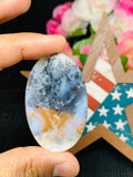 Dendritic Moss Agate Cabochon • Code D31- D32 • AAA Quality • Natural Dendritic Moss Agate Cabs • Moss Agate Pendant