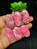 Thulite Cabochon • Code A37- A42 • AAA Quality • Natural Thulite Cabs • Thulite Pendant