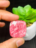 Thulite Cabochon • Code A41A/ A42A/ A43- A48 • AAA Quality • Natural Thulite Cabs • Thulite Pendant