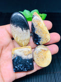 Black Plump Cabochon • Code A5- A8 • AAA Quality • Natural Black Plump Cabs • Black Plump Pendant