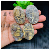 Dendritic Tiger Agate Cabochon • Code A17- A20 • AAA Quality • Natural Tiger Dendritic Agate Cabs • TIger Dendritic Agate Pendant