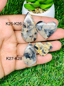 Kawanite Cabochon • Code K25-K28 • AAA Quality • Natural Kawanite Cabs • Kawanite Pendant