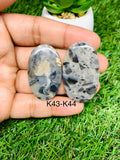 Kawanite Cabochon • Code K43-K44 • AAA Quality • Natural Kawanite Cabs • Kawanite Pendant