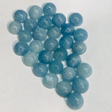 10MM Aquamarine Cabochon Pack of 2 Pcs - AAA Quality cabs- Natural Aquamarine Cabs