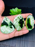 Chrome Chalcedony Cabochon • Code A1- A3 • AAA Quality • Natural Chrome Chalcedony Cabs • Chlacedony pendant