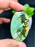 Chrome Chalcedony Cabochon • Code A24- A26 • AAA Quality • Natural Chrome Chalcedony Cabs • Chlacedony pendant