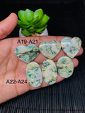 Mariposite Cabochon •  Code A19-A24 • AAA Quality •  Natural Mariposite  Cabs • Mariposite Pendant