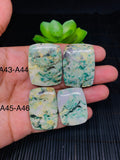Mariposite Cabochon • Code A43- A46 • AAA Quality • Natural Mariposite Cabs • Mariposite Pendant