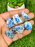 Azurite Turquoise Cabochon • Code A17-A22 • AAA Quality • Natural Azurite Cabs • Azurite Turquoise Pendant
