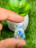 Azurite Turquoise Cabochon • Code A17-A22 • AAA Quality • Natural Azurite Cabs • Azurite Turquoise Pendant