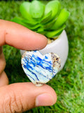 Azurite Turquoise Cabochon • Code A17-A22 • AAA Quality • Natural Azurite Cabs • Azurite Turquoise Pendant