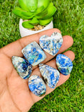 Azurite Turquoise Cabochon •  Code A29-A34 • AAA Quality •  Natural Azurite Cabs • Azurite Turquoise Pendant