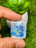 Azurite Turquoise Cabochon • Code A29-A34 • AAA Quality • Natural Azurite Cabs • Azurite Turquoise Pendant
