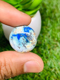 Azurite Turquoise Cabochon • Code A35-A40 • AAA Quality • Natural Azurite Cabs • Azurite Turquoise Pendant