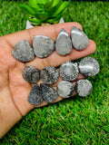Black Fossil Coral Cabochon Pairs • Code B19-B24 • AAA Quality • AAA Quality • Natural Fossil coral Cabs