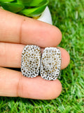 Black Fossil Coral Cabochon Pairs • Code B37-B42 • AAA Quality • Natural Fossil coral Cabs