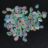 5 Pcs Ethiopian Opal 6X4MM Pear size Cabs - AAA Quality, Opal Cabochon - Ethiopian Opal Pear Cabochon