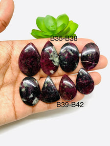 Eudialyte Cabochon • Code B35- B42 • AAAA Quality • Natural Eudialyte Cabs • Eudialyte pendant