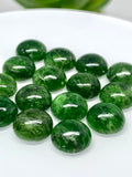 Chrome Diopside Cabochon • 10 mm Size • Pack of 1 Piece • AAA Quality • Natural Chrome Diopside Cabs • Diopside Stone •