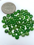 Chrome Diopside Cabochon • 6 mm Size • Pack of 2 Piece • AAA Quality • Natural Chrome Diopside Cabs • Diopside Stone •